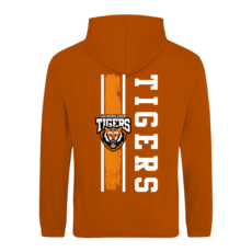 Hoodie Tigers in orange M11 Rückendruck