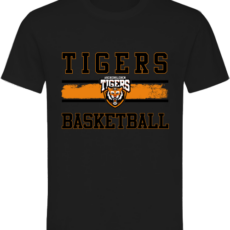 T-Shirt Tigers in schwarz M1