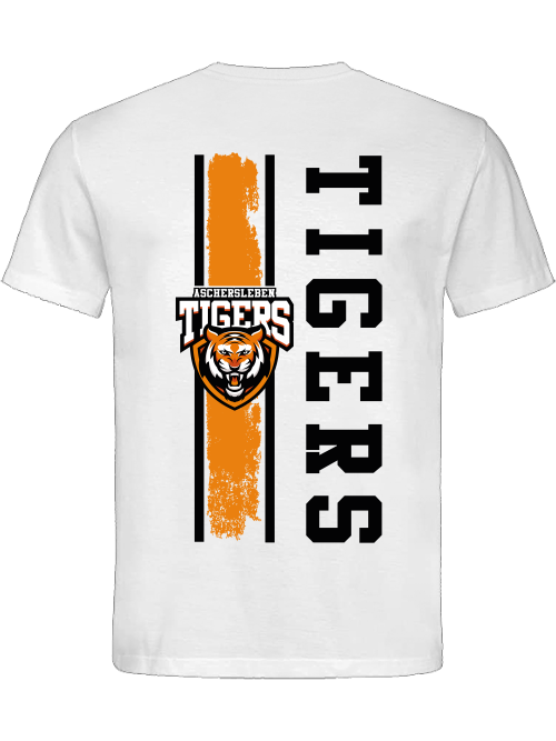 T-Shirt Tigers in weiß M14 Rückendruck
